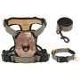Dog harness with leash and adjustable brown XL collar by , Dog products - Ref: Foro24-4013398, Price: 24,18 €, Discount: %