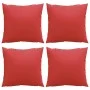 Sofa cushions 4 units red fabric 50x50 cm by , Cushions for chairs and sofas - Ref: Foro24-360387, Price: 42,11 €, Discount: %