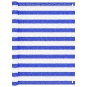Blau-weiße HDPE-Balkonmarkise 120x400 cm von vidaXL, Sonnenschirme - Ref: Foro24-310893, Preis: 15,26 €, Rabatt: %