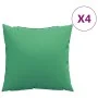 Sofa cushions 4 units green fabric 60x60 cm by , Cushions for chairs and sofas - Ref: Foro24-360408, Price: 53,58 €, Discount: %