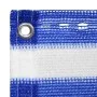 Blau-weiße HDPE-Balkonmarkise 120x400 cm von vidaXL, Sonnenschirme - Ref: Foro24-310893, Preis: 15,14 €, Rabatt: %