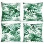 Sofa cushions 4 units, leaf print fabric, 50x50 cm by , Cushions for chairs and sofas - Ref: Foro24-360393, Price: 45,18 €, D...