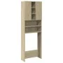 Waschmaschinenschrank in Sonoma-Eiche, 64x25,5x190 cm. von , Zubehör für Waschmaschinen und Trockner - Ref: Foro24-849652, Pr...