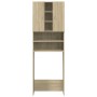 Waschmaschinenschrank in Sonoma-Eiche, 64x25,5x190 cm. von , Zubehör für Waschmaschinen und Trockner - Ref: Foro24-849652, Pr...