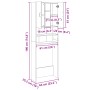 Waschmaschinenschrank in Sonoma-Eiche, 64x25,5x190 cm. von , Zubehör für Waschmaschinen und Trockner - Ref: Foro24-849652, Pr...