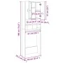 Waschmaschinenschrank in Sonoma-Eiche, 64x25,5x190 cm. von , Zubehör für Waschmaschinen und Trockner - Ref: Foro24-849652, Pr...