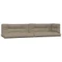 Cushions for pallet sofa, 5 units, gray taupe fabric. by , Cushions for chairs and sofas - Ref: Foro24-360785, Price: 202,58 ...