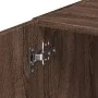 Narrow engineered wood wardrobe in brown oak, 30x42.5x225 cm by , Sideboards - Ref: Foro24-3281272, Price: 131,09 €, Discount: %
