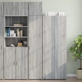 Narrow gray Sonoma wood engineered wardrobe 40x42.5x225 cm by , Sideboards - Ref: Foro24-3281285, Price: 167,16 €, Discount: %