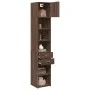 Narrow brown oak wood engineered wardrobe 40x42.5x225 cm by , Sideboards - Ref: Foro24-3281279, Price: 174,18 €, Discount: %