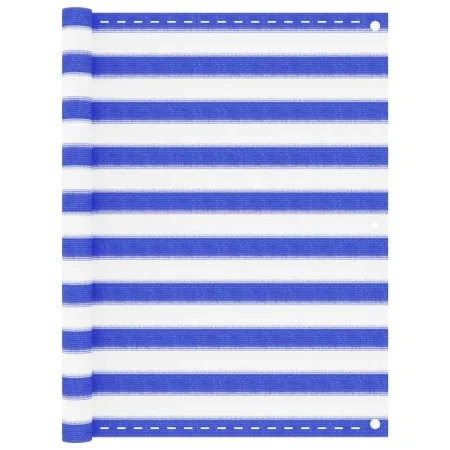 Blue and white HDPE balcony awning 120x500 cm by vidaXL, Umbrellas - Ref: Foro24-310894, Price: 21,50 €, Discount: %