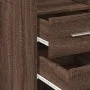 Narrow brown oak wood engineered wardrobe 40x42.5x225 cm by , Sideboards - Ref: Foro24-3281279, Price: 174,18 €, Discount: %