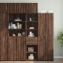 Narrow engineered wood wardrobe in brown oak, 45x42.5x225 cm by , Sideboards - Ref: Foro24-3281300, Price: 167,22 €, Discount: %