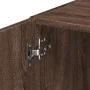 Narrow engineered wood wardrobe in brown oak, 45x42.5x225 cm by , Sideboards - Ref: Foro24-3281300, Price: 167,22 €, Discount: %