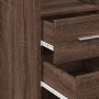 Schmaler Schrank aus braunem Eichenfurnierholz, 45x42,5x225 cm. von , Sideboards - Ref: Foro24-3281300, Preis: 169,85 €, Raba...