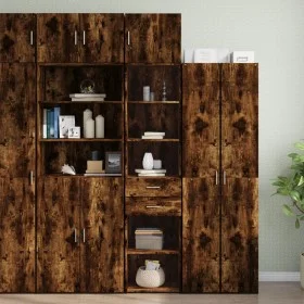 Schmaler Schrank aus geräucherter Eichen-Ingenieurholz 45x42,5x225 cm. von , Sideboards - Ref: Foro24-3281298, Preis: 150,50 ...