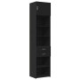 Narrow black engineered wood wardrobe 50x42.5x225 cm by , Sideboards - Ref: Foro24-3281309, Price: 189,29 €, Discount: %