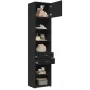 Narrow black engineered wood wardrobe 50x42.5x225 cm by , Sideboards - Ref: Foro24-3281309, Price: 186,19 €, Discount: %