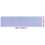 Blue and white HDPE balcony awning 120x500 cm by vidaXL, Umbrellas - Ref: Foro24-310894, Price: 21,84 €, Discount: %
