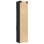 Narrow black engineered wood wardrobe 50x42.5x225 cm by , Sideboards - Ref: Foro24-3281309, Price: 189,29 €, Discount: %