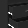 Narrow black engineered wood wardrobe 50x42.5x225 cm by , Sideboards - Ref: Foro24-3281309, Price: 189,29 €, Discount: %