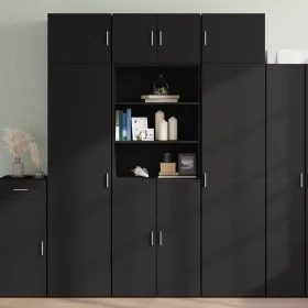 Schwarzer 70x42,5x225 cm großer Schrank aus Holzwerkstoff von , Sideboards - Ref: Foro24-3281316, Preis: 228,45 €, Rabatt: %
