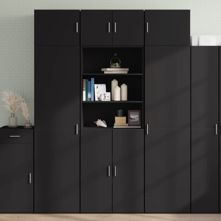 Schwarzer 70x42,5x225 cm großer Schrank aus Holzwerkstoff von , Sideboards - Ref: Foro24-3281316, Preis: 232,43 €, Rabatt: %