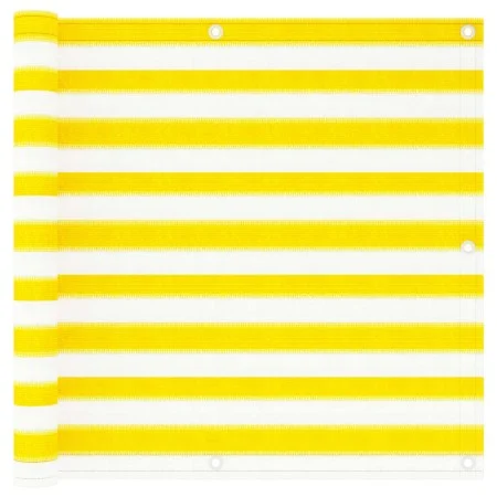 Gelb-weiße HDPE-Balkonmarkise 90x300 cm von vidaXL, Sonnenschirme - Ref: Foro24-310876, Preis: 18,13 €, Rabatt: %