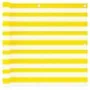 Toldo para balcón HDPE amarillo y blanco 90x300 cm de vidaXL, Sombrillas - Ref: Foro24-310876, Precio: 18,13 €, Descuento: %