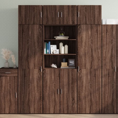 Wooden engineering brown oak wardrobe 70x42.5x225 cm by , Sideboards - Ref: Foro24-3281321, Price: 205,71 €, Discount: %