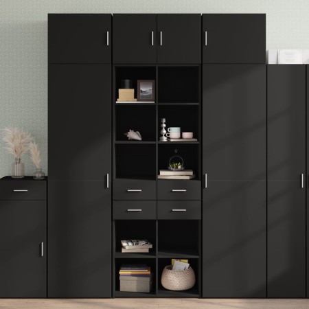 Engineered wood black wardrobe 70x42.5x225 cm by , Sideboards - Ref: Foro24-3281337, Price: 201,80 €, Discount: %