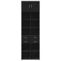 Engineered wood black wardrobe 70x42.5x225 cm by , Sideboards - Ref: Foro24-3281337, Price: 197,71 €, Discount: %