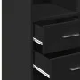 Armario de madera de ingeniería negro 70x42,5x225 cm de , Aparadores - Ref: Foro24-3281337, Precio: 198,28 €, Descuento: %
