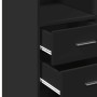 Engineered wood black wardrobe 70x42.5x225 cm by , Sideboards - Ref: Foro24-3281337, Price: 201,80 €, Discount: %