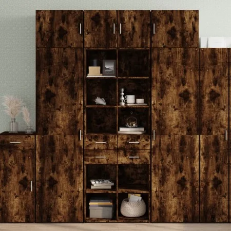 Armario de madera de ingeniería roble ahumado 70x42,5x225 cm de , Aparadores - Ref: Foro24-3281340, Precio: 210,66 €, Descuen...