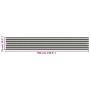 Balcony awning in anthracite gray and white HDPE 75x500 cm by vidaXL, Umbrellas - Ref: Foro24-310850, Price: 12,49 €, Discoun...