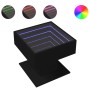 LED light center table in black engineered wood, 50x50x45 cm by , Coffee table - Ref: Foro24-847526, Price: 102,15 €, Discoun...