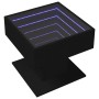 LED light center table in black engineered wood, 50x50x45 cm by , Coffee table - Ref: Foro24-847526, Price: 102,15 €, Discoun...
