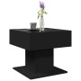 LED light center table in black engineered wood, 50x50x45 cm by , Coffee table - Ref: Foro24-847526, Price: 102,15 €, Discoun...