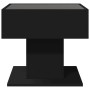 LED light center table in black engineered wood, 50x50x45 cm by , Coffee table - Ref: Foro24-847526, Price: 102,15 €, Discoun...