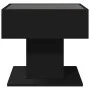 LED light center table in black engineered wood, 50x50x45 cm by , Coffee table - Ref: Foro24-847526, Price: 100,48 €, Discoun...