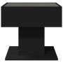 LED light center table in black engineered wood, 50x50x45 cm by , Coffee table - Ref: Foro24-847526, Price: 102,15 €, Discoun...