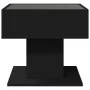 LED light center table in black engineered wood, 50x50x45 cm by , Coffee table - Ref: Foro24-847526, Price: 100,48 €, Discoun...
