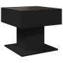LED light center table in black engineered wood, 50x50x45 cm by , Coffee table - Ref: Foro24-847526, Price: 102,15 €, Discoun...