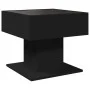 LED light center table in black engineered wood, 50x50x45 cm by , Coffee table - Ref: Foro24-847526, Price: 100,48 €, Discoun...