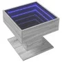 Center table and LED engineered wood in Sonoma gray, 50x50x45 cm by , Coffee table - Ref: Foro24-847530, Price: 89,38 €, Disc...
