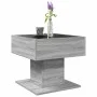 Center table and LED engineered wood in Sonoma gray, 50x50x45 cm by , Coffee table - Ref: Foro24-847530, Price: 89,38 €, Disc...