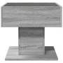 Center table and LED engineered wood in Sonoma gray, 50x50x45 cm by , Coffee table - Ref: Foro24-847530, Price: 89,38 €, Disc...