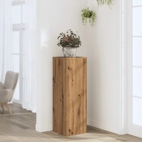 Engineered oak wood plant stands, artisan design, 33x33x100cm by , Pot stands - Ref: Foro24-852959, Price: 65,81 €, Discount: %