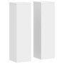 Soporte de plantas 2 uds madera ingeniería blanco 17x17x60 cm